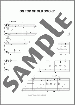On Top Of Old Smoky(Kentucky Mountain Folksong) 楽譜 その他 ダウンロード