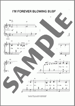 I'm Forever Blowing Bubbles (arr. Gary Meisner)(Jean Kenbrovin) 楽譜 その他 ダウンロード