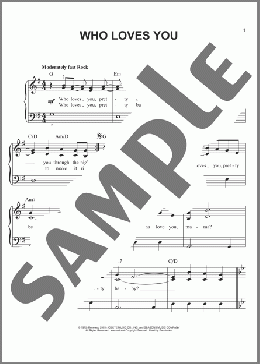 Who Loves You(Robert Gaudio/The Four Seasons) 楽譜 ピアノ（ソロ） ダウンロード