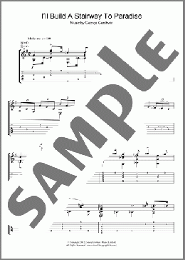 I'll Build A Stairway To Paradise(Jerry Willard) 楽譜 メロディ ダウンロード