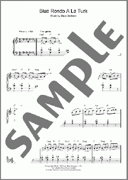 Blue Rondo A La Turk(Dave Brubeck) 楽譜 ピアノ（ソロ） ダウンロード