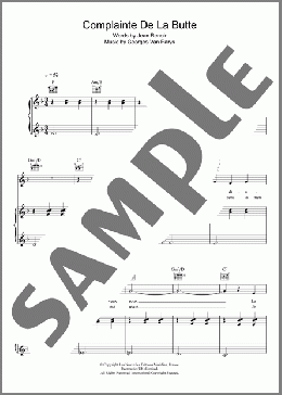 Complainte De La Butte (from Moulin Rouge)(Rufus Wainwright) 楽譜 その他 ダウンロード