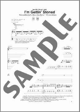 I'm Gettin' Stoned(Eric Church) 楽譜 ギター（ソロ） ダウンロード