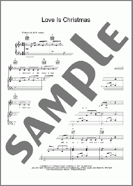 Love Is Christmas(Sara Bareilles) 楽譜 その他 ダウンロード