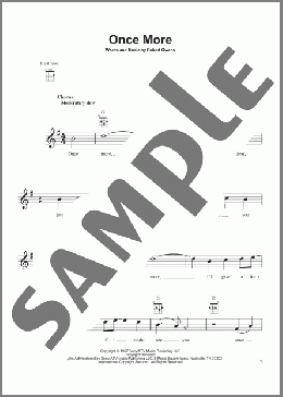 Once More(Robert Owens) 楽譜 ウクレレ（弾き語り） ダウンロード