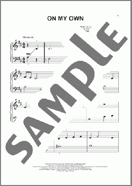 On My Own (from Les Miserables)(Alain Boublil/Claude-Michel Schonberg) 楽譜 その他 ダウンロード