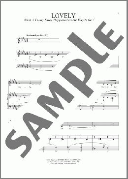 Lovely (from A Funny Thing Happened On The Way To The Forum)(Stephen Sondheim) 楽譜 ピアノ & ボーカル ダウンロード