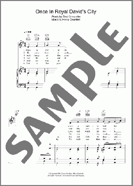Once In Royal David's City(Traditional Carol) 楽譜 その他 ダウンロード