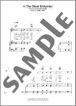 In The Bleak Midwinter(Traditional Carol) 楽譜 その他 ダウンロード