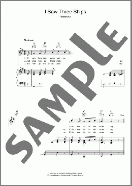 I Saw Three Ships(Traditional/Traditional Carol) 楽譜 その他 ダウンロード