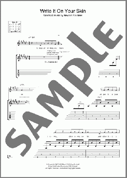 Write It On Your Skin(Newton Faulkner) 楽譜 ギター（ソロ） ダウンロード