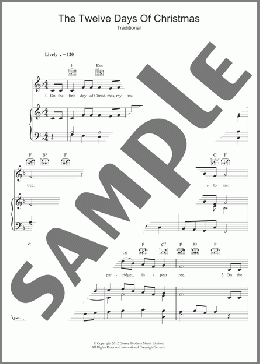 The Twelve Days Of Christmas(Traditional/Traditional Carol) 楽譜 その他 ダウンロード