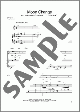 Moon Change(Jeanine Tesori/Tony Kushner) 楽譜 ピアノ & ボーカル & ギター ダウンロード