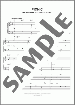 Picnic(Morris Stoloff) 楽譜 ピアノ（ソロ） ダウンロード