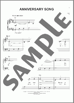 Anniversary Song(Saul Chaplin) 楽譜 ピアノ（ソロ） ダウンロード