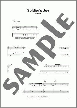 Soldier's Joy(Traditional) 楽譜 ギタースコア ダウンロード