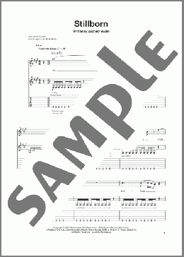 Stillborn(Zakk Wylde/Black Label Society/Zachary Wylde) 楽譜 ギタースコア ダウンロード