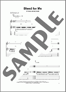 Bleed For Me(Zakk Wylde/Black Label Society) 楽譜 ギタースコア ダウンロード