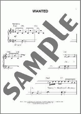 Wanted(Hunter Hayes) 楽譜 ピアノ（ソロ） ダウンロード
