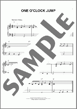 One O'Clock Jump(Count Basie) 楽譜 ピアノ（ソロ） ダウンロード