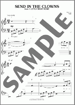 Send In The Clowns(Stephen Sondheim) 楽譜 ピアノ（ソロ） ダウンロード