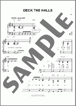 Deck The Halls(Traditional/Robin Frederick) 楽譜 ピアノ（ソロ） ダウンロード