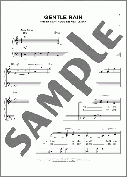 Gentle Rain(Luiz Bonfa/Matt Dubey) 楽譜 ピアノ（ソロ） ダウンロード