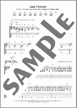 Live Forever(Black Sabbath) 楽譜 ギター（ソロ） ダウンロード