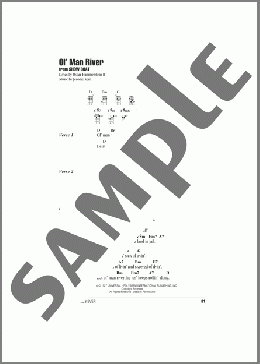 Ol' Man River(Jerome Kern/Oscar Hammerstein II) 楽譜 ウクレレ（弾き語り） ダウンロード