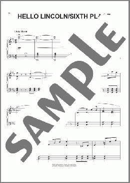 Hello Lincoln / Sixth Place(Mark Mancina/Planes (Movie)) 楽譜 ピアノ（ソロ） ダウンロード