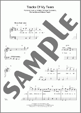 The Tracks Of My Tears(Smokey Robinson & The Miracles) 楽譜 ピアノ（ソロ） ダウンロード