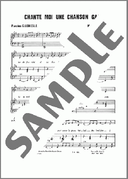 Chante Moi Une Chanson Gaie(Mort Shuman) 楽譜 ピアノ & ボーカル ダウンロード