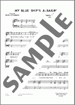 My Blue Ship's A Sailin'(A Koulouris) 楽譜 ピアノ & ボーカル ダウンロード