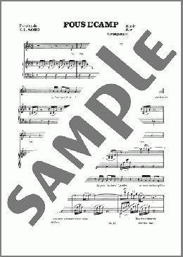 Fous L'camp(Mort Shuman) 楽譜 ピアノ & ボーカル ダウンロード