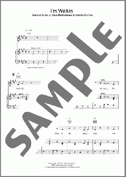 I'm Walkin'(Antoine 'Fats' Domino) 楽譜 その他 ダウンロード