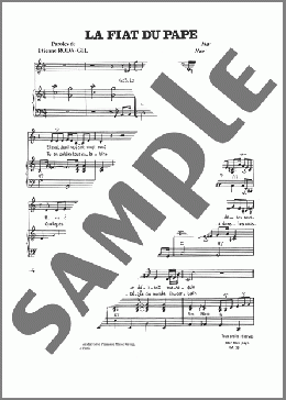 La Fiat Du Pape(Mort Shuman) 楽譜 ピアノ & ボーカル ダウンロード