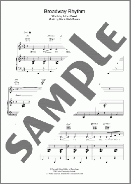 Broadway Rhythm(Nacio Herb Brown) 楽譜 その他 ダウンロード