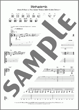 Methademic(Black Sabbath) 楽譜 ギター（ソロ） ダウンロード