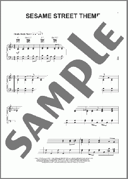 Sesame Street Theme(Jon Stone/Bruce Hart/Joe Raposo) 楽譜 ピアノ（ソロ） ダウンロード