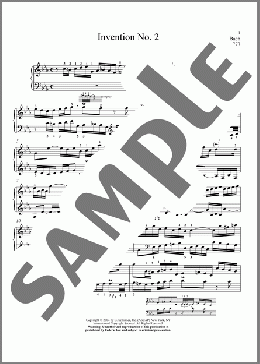 Invention No. 2(Johann Sebastian Bach) 楽譜 ピアノ（ソロ） ダウンロード