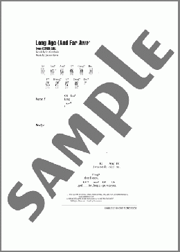 Long Ago (And Far Away)(Jerome Kern/Ira Gershwin) 楽譜 ウクレレ（弾き語り） ダウンロード