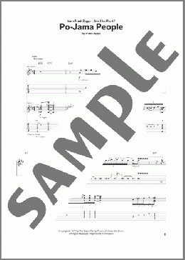 Po-Jama People(Frank Zappa) 楽譜 ギター（ソロ） ダウンロード