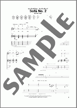 Sofa No. 2(Frank Zappa) 楽譜 ギター（ソロ） ダウンロード