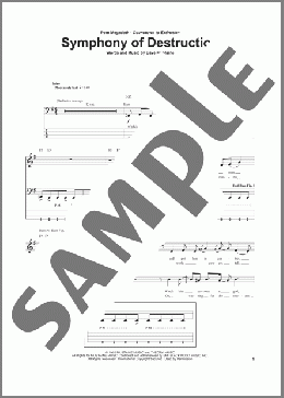 Symphony Of Destruction(Megadeth) 楽譜 ベース ダウンロード