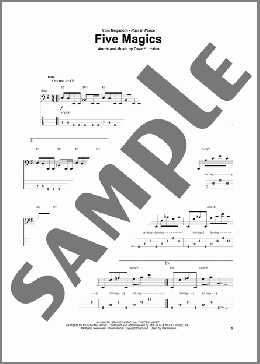 Five Magics(Megadeth) 楽譜 ベース ダウンロード