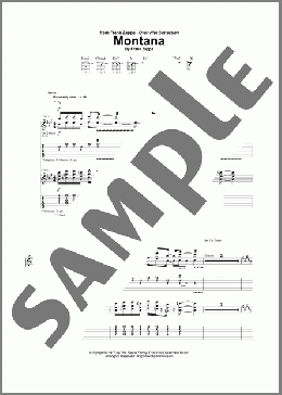 Montana(Frank Zappa) 楽譜 ギター（ソロ） ダウンロード