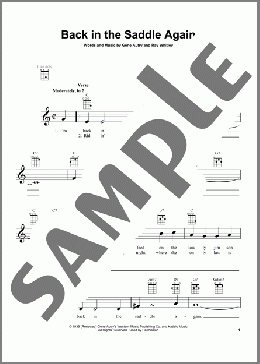 Back In The Saddle Again(Gene Autry) 楽譜 ウクレレ（弾き語り） ダウンロード