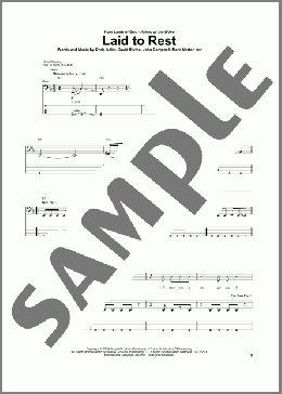 Laid To Rest(Lamb Of God) 楽譜 ベース ダウンロード