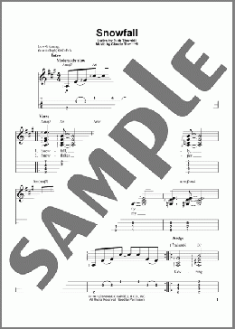 Snowfall(Tony Bennett) 楽譜 その他 ダウンロード