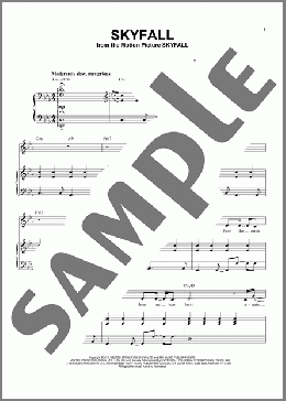 Skyfall(Paul Epworth/Adele/Adele Adkins) 楽譜 ピアノ & ボーカル ダウンロード